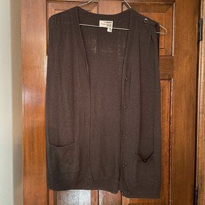 NWOT Rogan For Target size XL gray linen-organic cotton vest